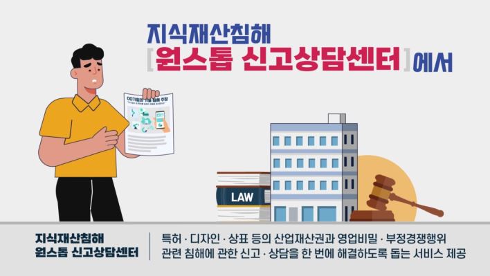  한국지식재산보호원 원스톱신고상담센터 홍보영상